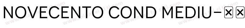 Novecento Cond Mediu字体转换